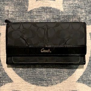 COACH Signature Leather Carly Wallet